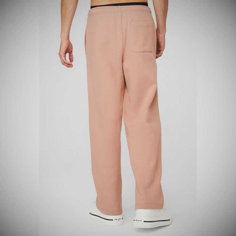 Alo Yoga Renown Heavy Weight Sweathose Herren Rosa Grau | EOHYMU180