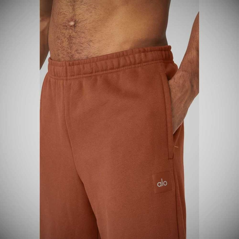 Alo Yoga Renown Heavy Weight Sweathose Herren Rust | SVCZJA374