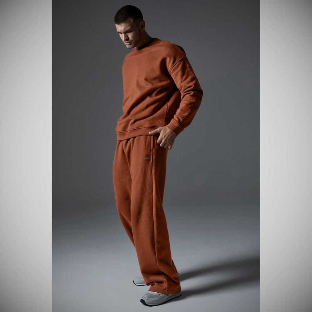 Alo Yoga Renown Heavy Weight Sweathose Herren Rust | SVCZJA374