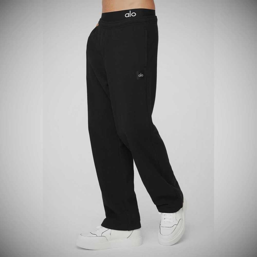 Alo Yoga Renown Heavy Weight Sweathose Herren Schwarz | YVBHSN412