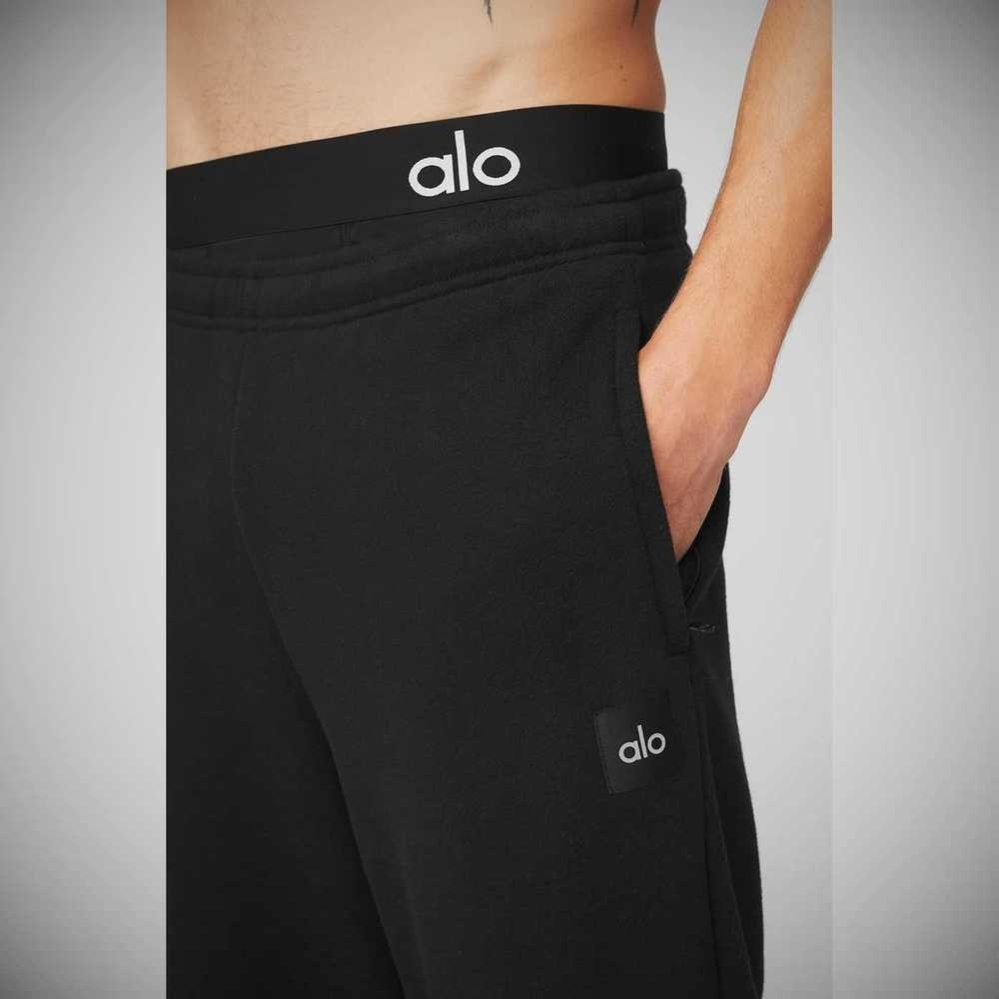 Alo Yoga Renown Heavy Weight Sweathose Herren Schwarz | YVBHSN412