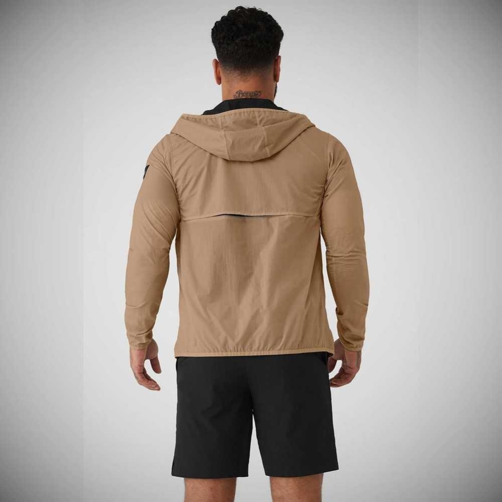 Alo Yoga Repeat Lauf Jacke Herren Braun | WFDGQI135