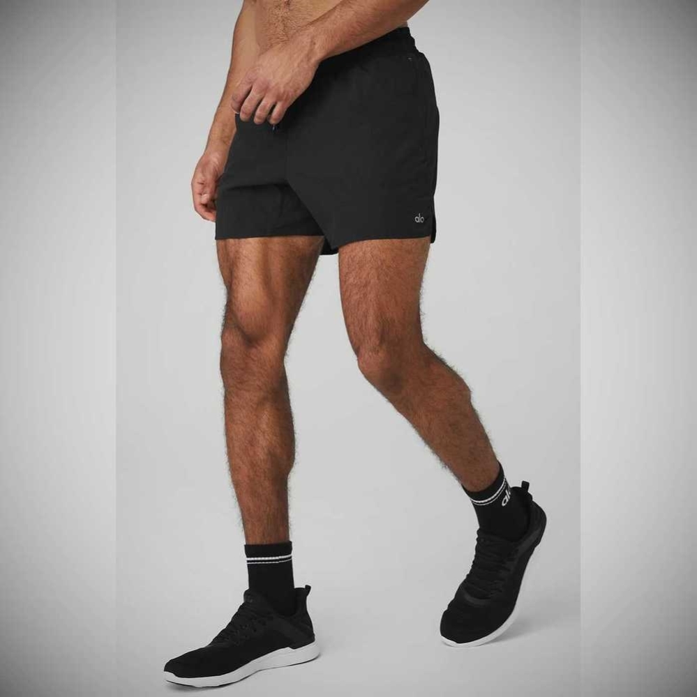 Alo Yoga Ripstop 7” On-Set Kurze Hose Herren Schwarz | DMRSQX120