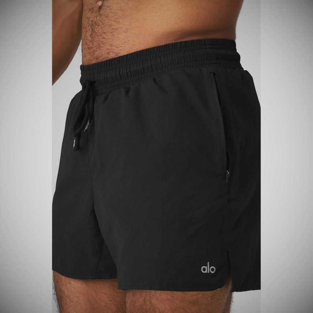 Alo Yoga Ripstop 7” On-Set Kurze Hose Herren Schwarz | DMRSQX120