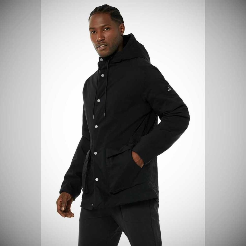 Alo Yoga Roam Insulated Jacke Herren Schwarz | EQLDYF163