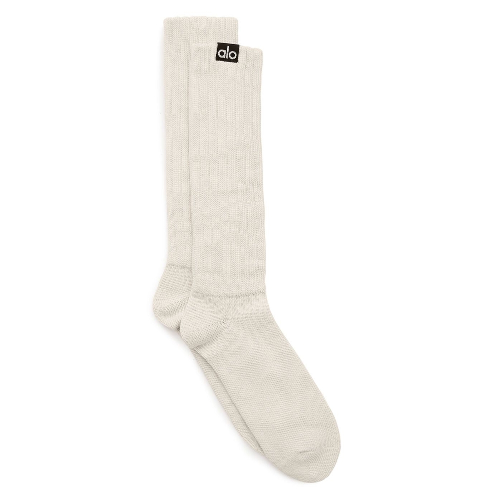 Alo Yoga Scrunch Socken Damen Beige | TLOWIB983