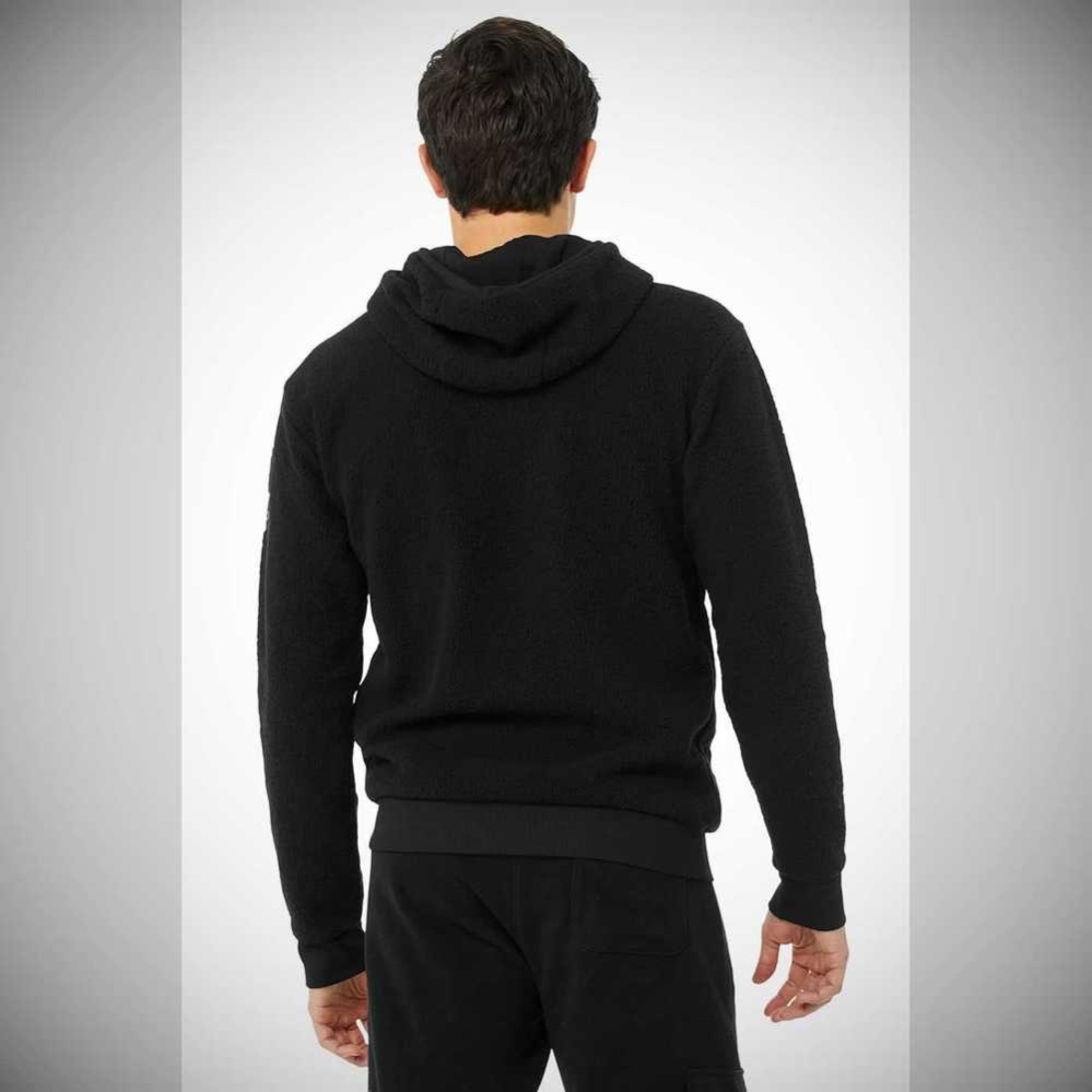 Alo Yoga Sherpa Oberbekleidung Herren Schwarz | IZHFXD406