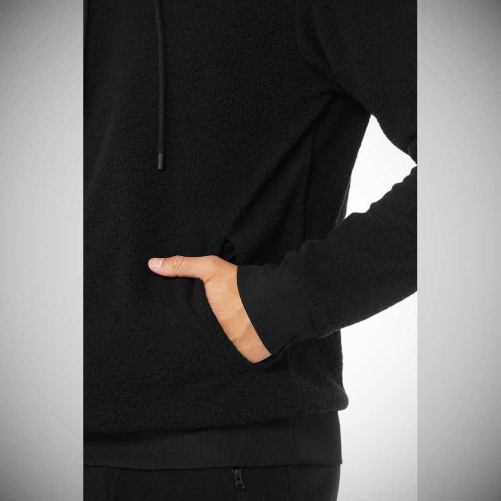 Alo Yoga Sherpa Oberbekleidung Herren Schwarz | IZHFXD406