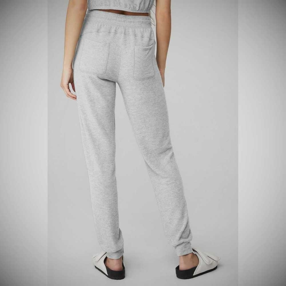 Alo Yoga Soho Sweathose Damen Grau | BUXJDZ398