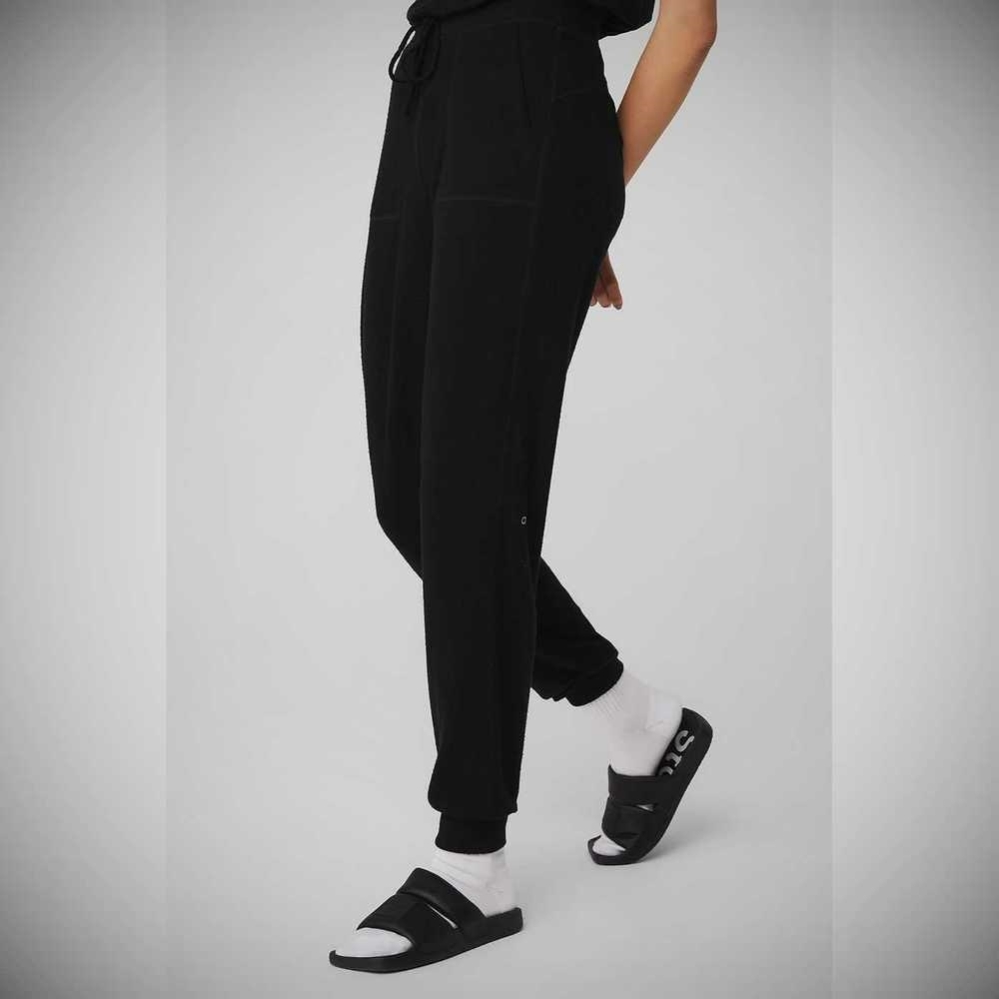 Alo Yoga Soho Sweathose Damen Schwarz | FOXCGS052