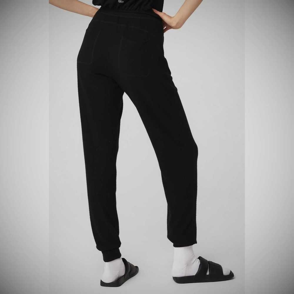 Alo Yoga Soho Sweathose Damen Schwarz | FOXCGS052