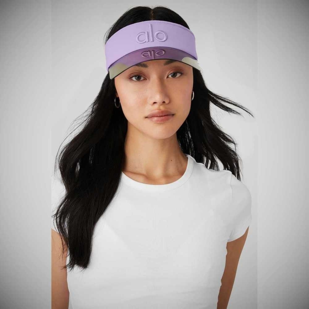 Alo Yoga Solar Visor Damen Lila | DKWFVI739