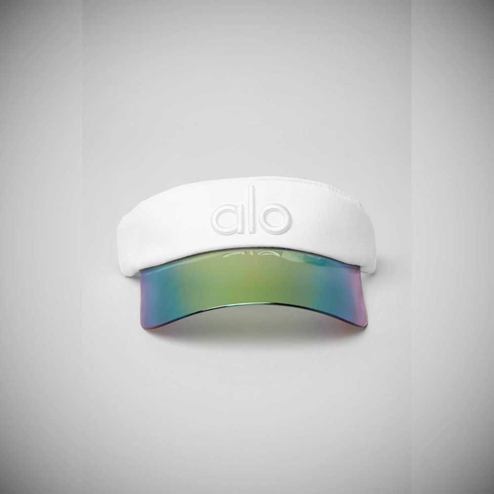 Alo Yoga Solar Visor Damen Weiß | CDGQFK103