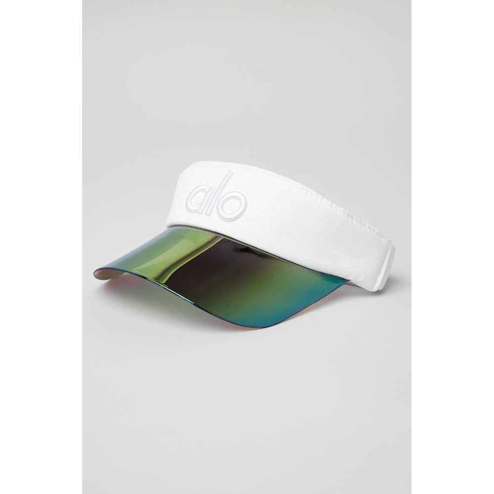 Alo Yoga Solar Visor Damen Weiß | CDGQFK103