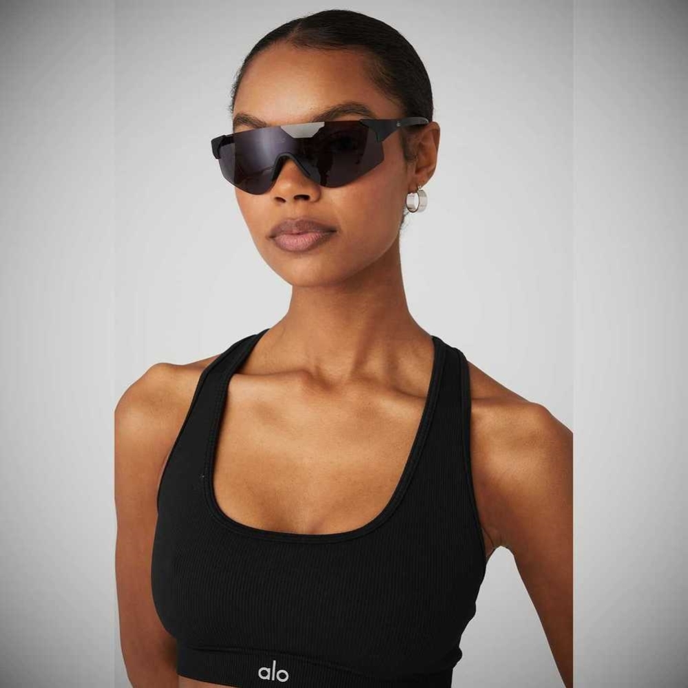 Alo Yoga Speed Sonnenbrille Damen Schwarz | FAHIDO368