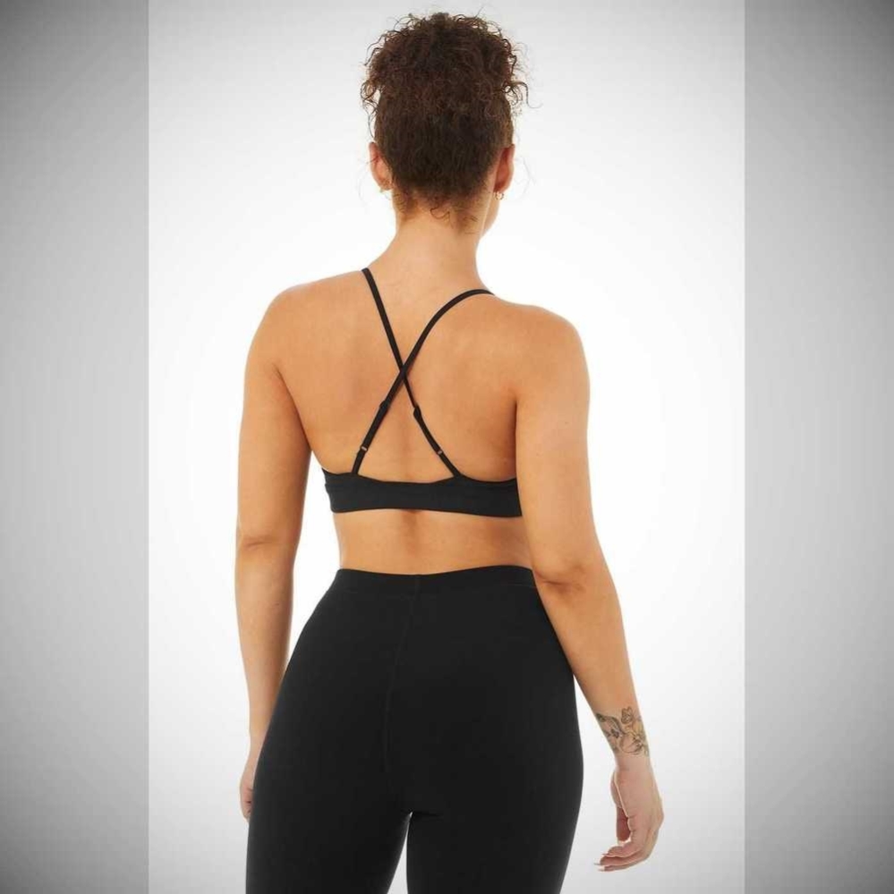 Alo Yoga Splendor BHs Damen Schwarz | TSAUKI138