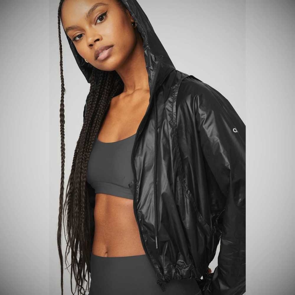 Alo Yoga Sprinter Jacke Damen Schwarz | ETWMCL452