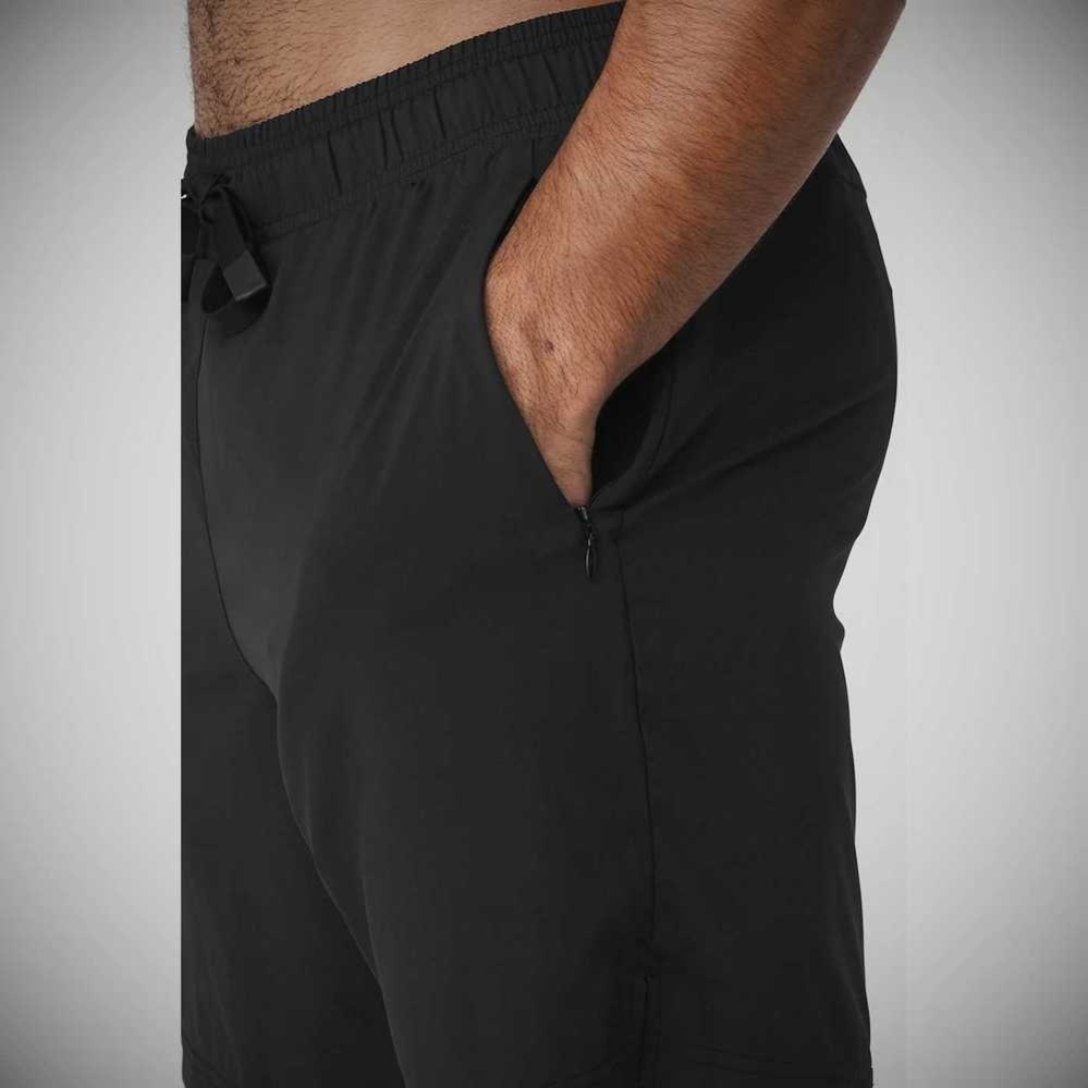 Alo Yoga Stabilität 2-In-1 Hose Herren Schwarz Dunkelgrau | KJBUAZ830