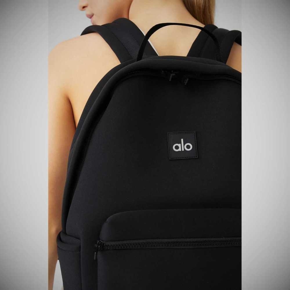 Alo Yoga Stow Backpack Tasche Damen Schwarz Silber | CYLUTN738