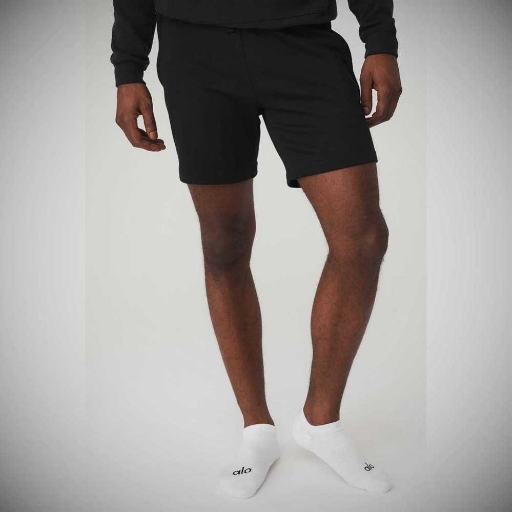 Alo Yoga Street Socken Herren Weiß Schwarz | OBZKJS169