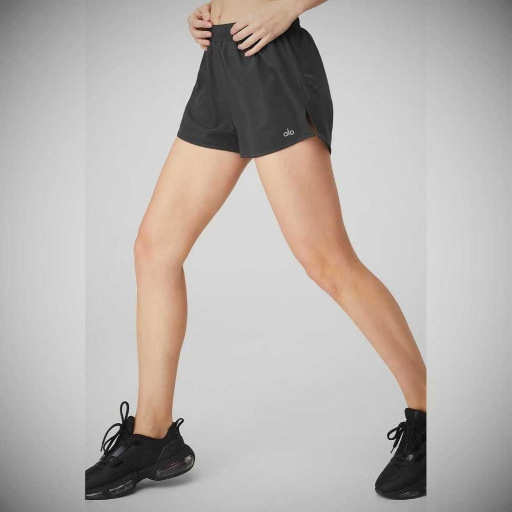 Alo Yoga Stride Kurze Hose Damen Grau | VOMWYA148