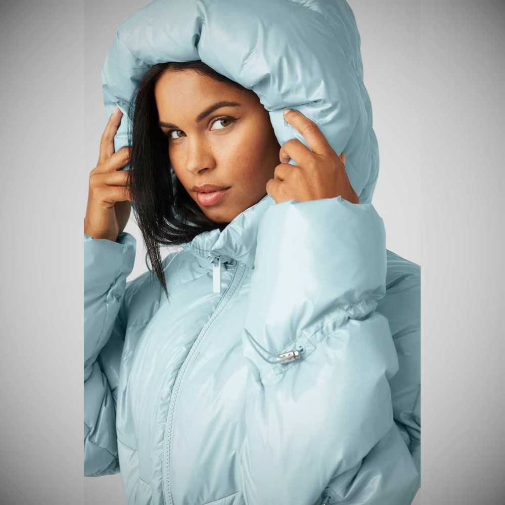 Alo Yoga Stunner Puffer Jacke Damen Blau | ENRDZF184