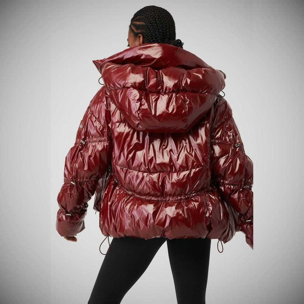 Alo Yoga Stunner Puffer Jacke Damen Rot | IMQBTV906