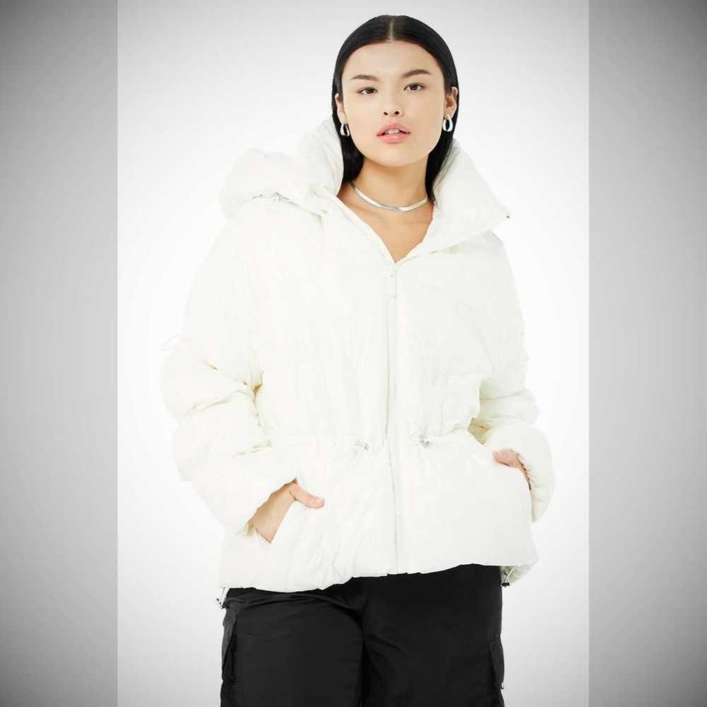 Alo Yoga Stunner Puffer Jacke Damen Weiß | JEOIZD197