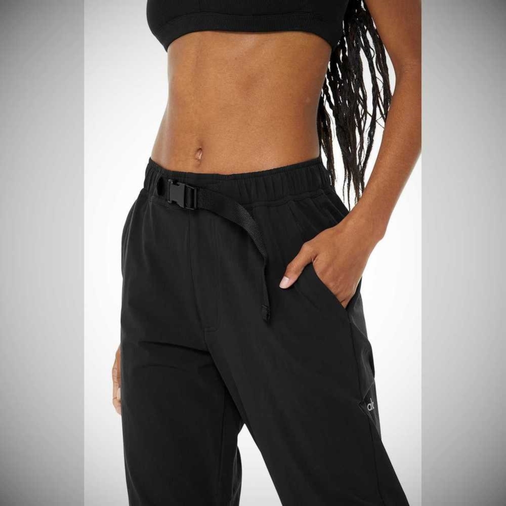 Alo Yoga Talus Tech Hose Damen Schwarz | KRDZGP412