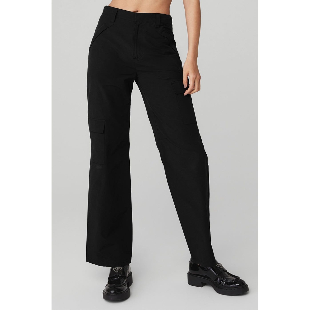 Alo Yoga The Edge Trouser Hose Damen Schwarz | XLSVBE402