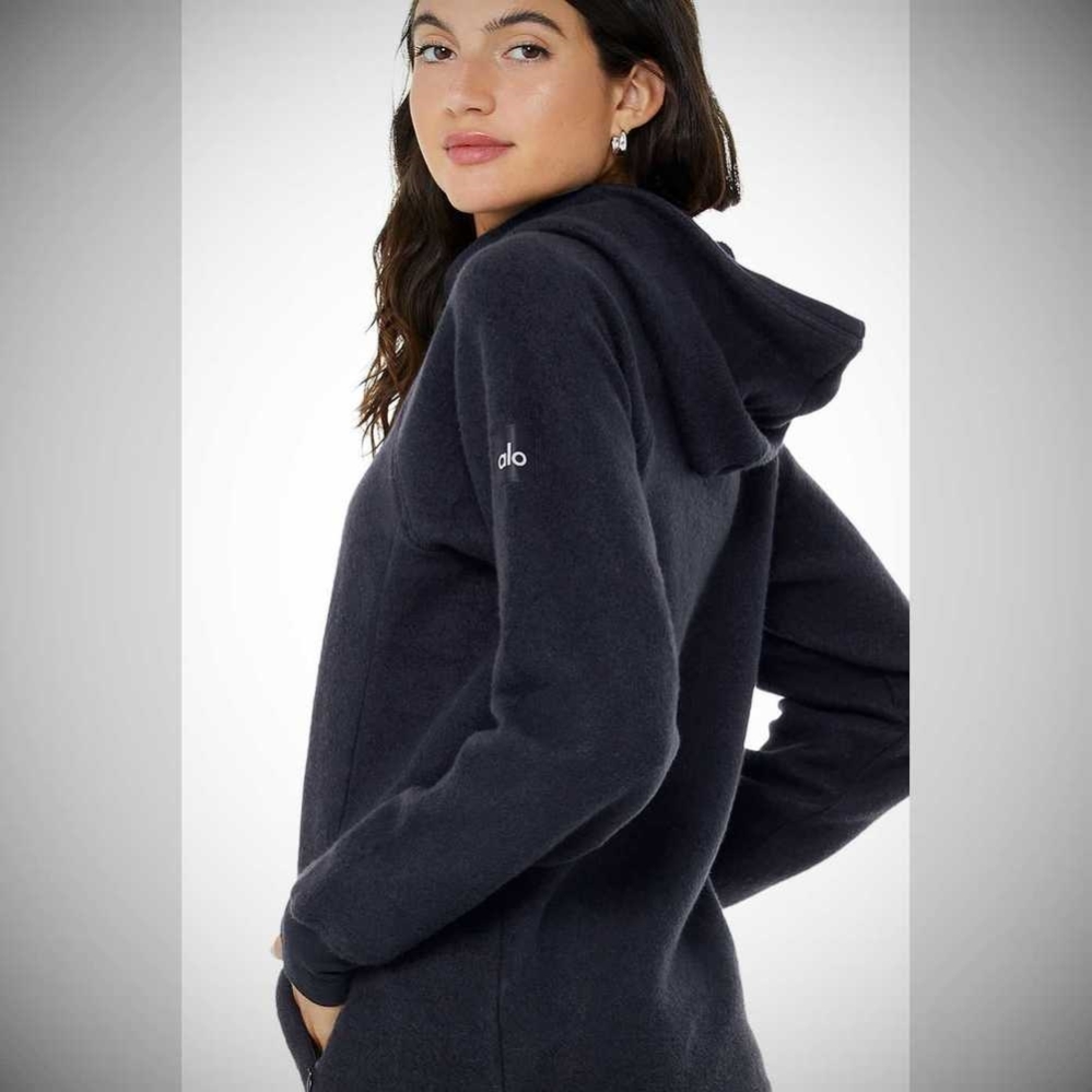 Alo Yoga The Triumph Hoodie Damen Navy | JEKVLN294