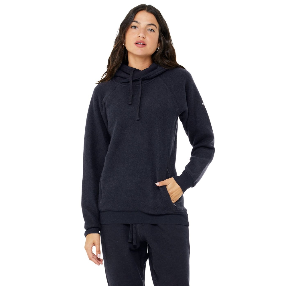 Alo Yoga The Triumph Hoodie Damen Navy | JEKVLN294