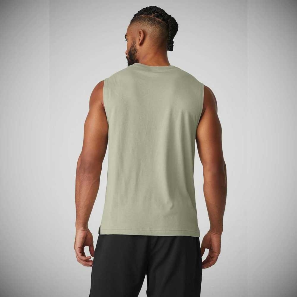 Alo Yoga The Triumph Muscle Muskelshirt Herren Grau | GKYXVO372