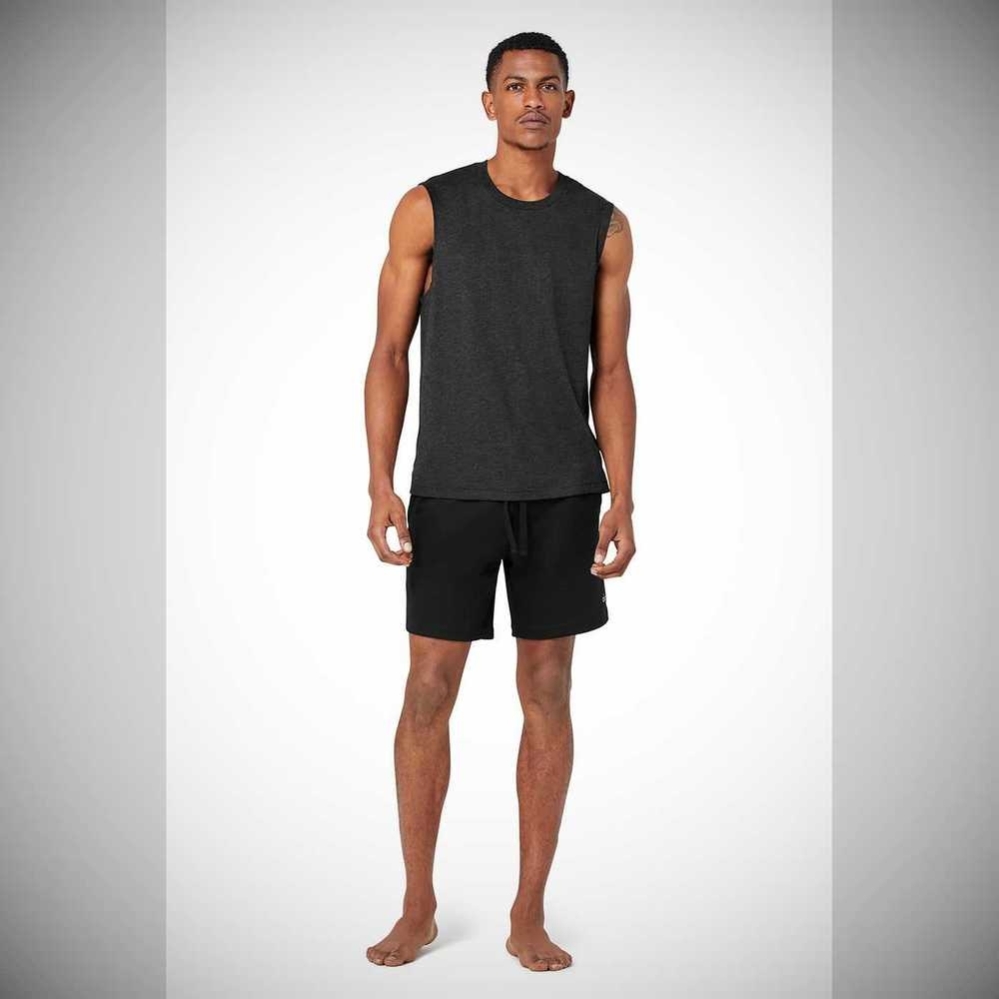 Alo Yoga The Triumph Muscle Muskelshirt Herren Schwarz | VMRLJC517