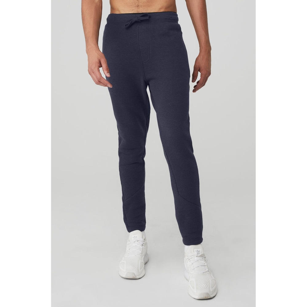 Alo Yoga The Triumph Sweathose Herren Navy | AEOJWM569