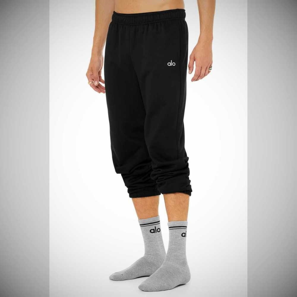 Alo Yoga Throwback Socken Damen Grau Schwarz | ORVZFE081