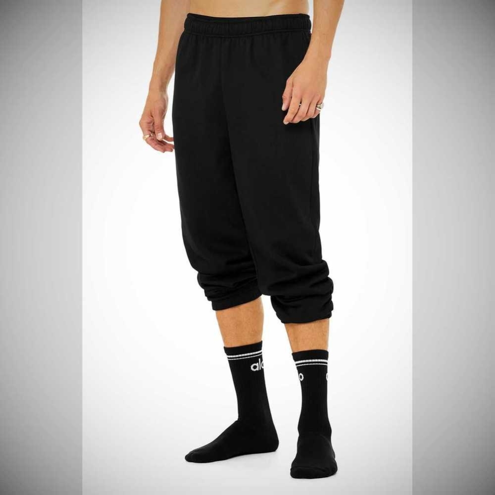 Alo Yoga Throwback Socken Herren Schwarz Weiß | AHPSMK406