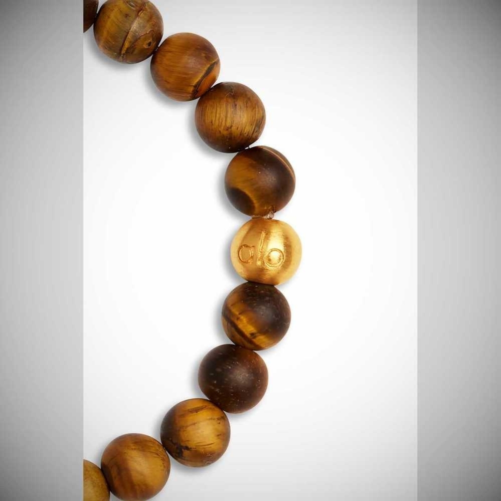 Alo Yoga Tiger’s Eye Mala Armband Herren Braun | SJXPOR372