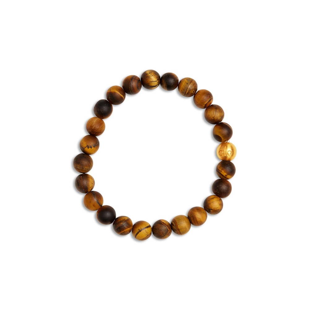 Alo Yoga Tiger’s Eye Mala Armband Herren Braun | SJXPOR372