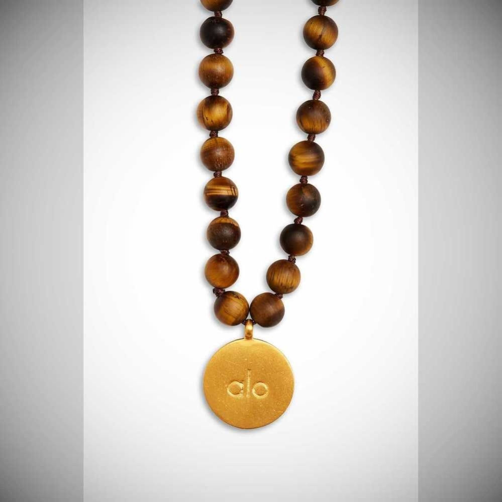 Alo Yoga Tiger’s Eye Mala Ketten Herren Braun | GNQAVK137