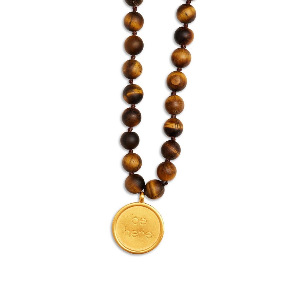 Alo Yoga Tiger’s Eye Mala Ketten Herren Braun | GNQAVK137