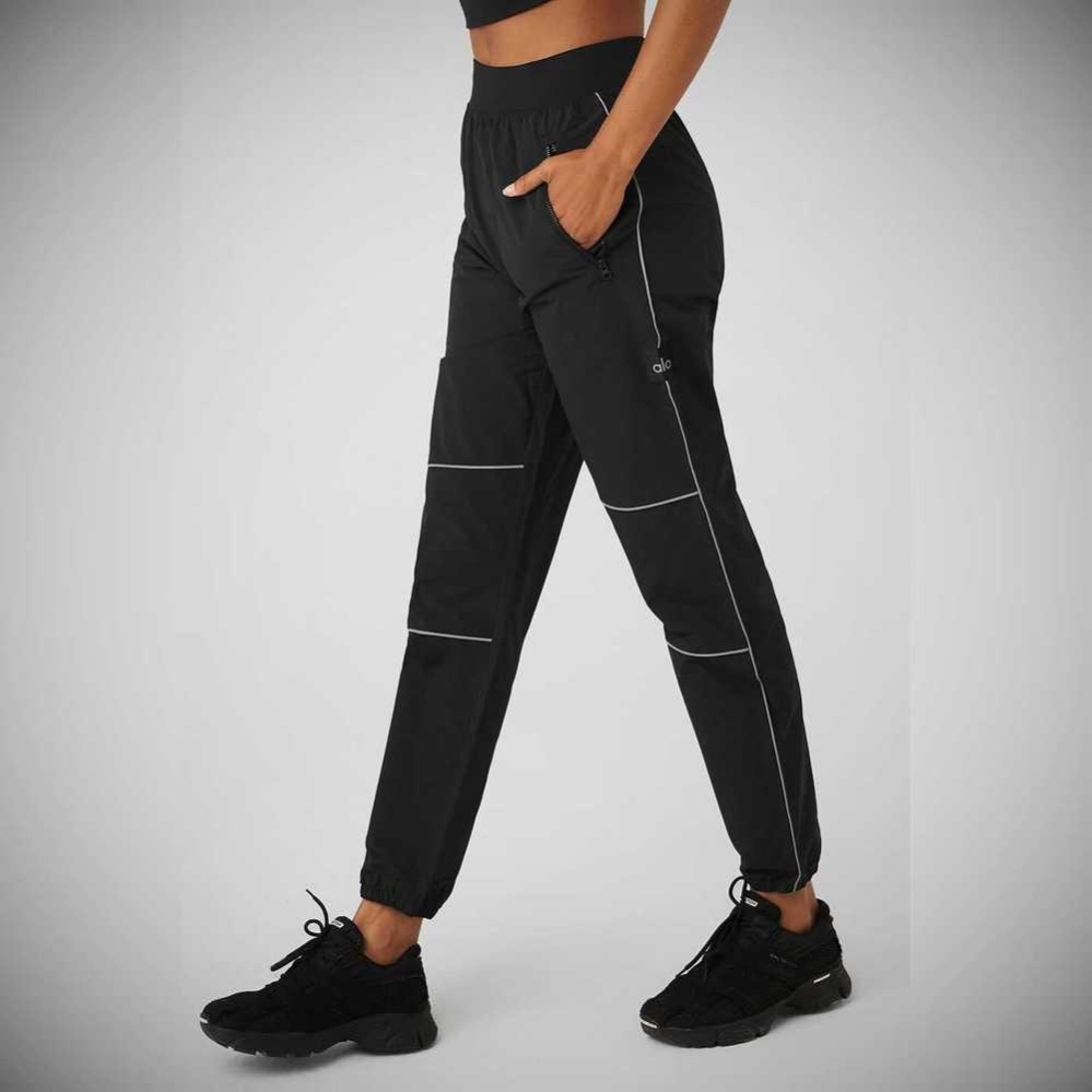 Alo Yoga Torrent Track Sweathose Damen Schwarz | XKWAZS827