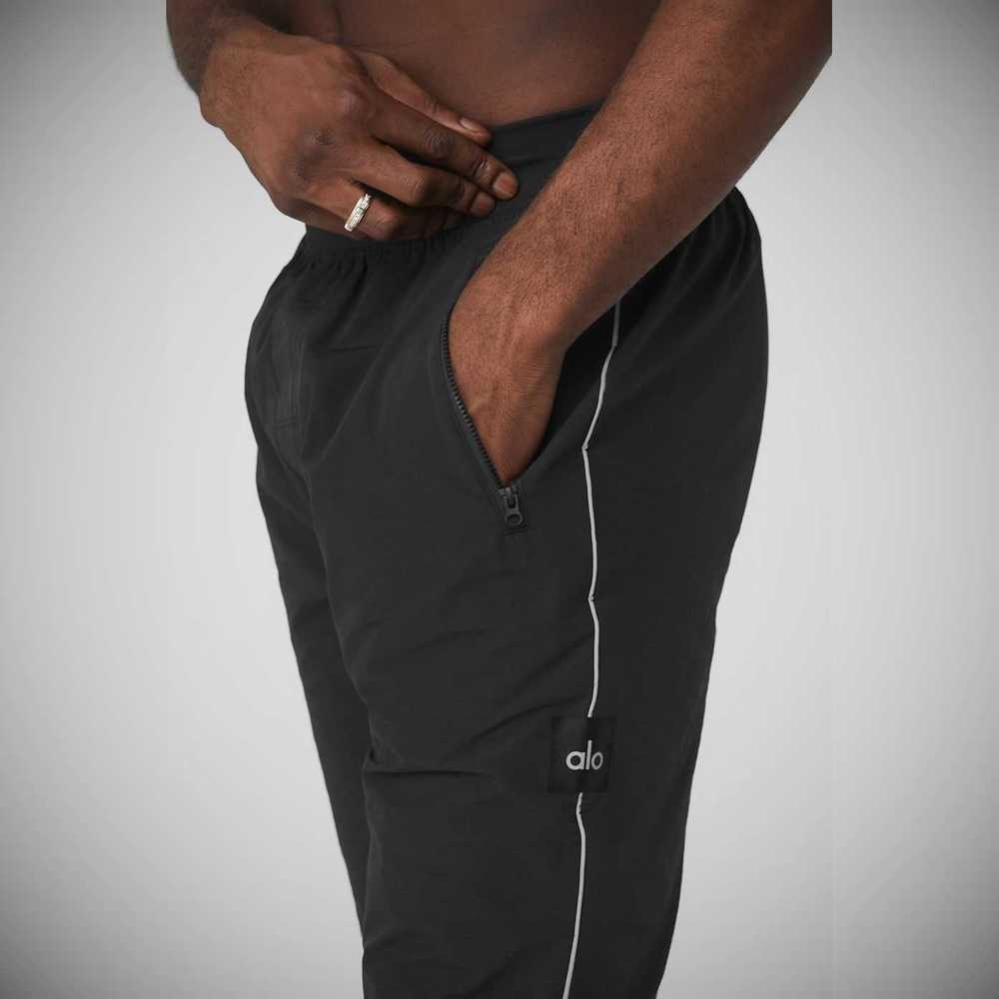 Alo Yoga Torrent Track Sweathose Herren Schwarz | KJQAUC906