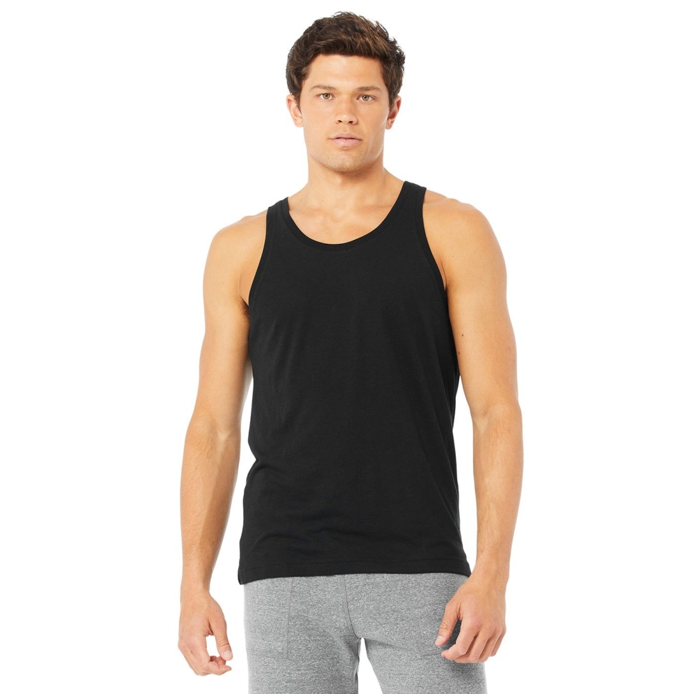 Alo Yoga Triumph Muskelshirt Herren Schwarz | MNAZKE749