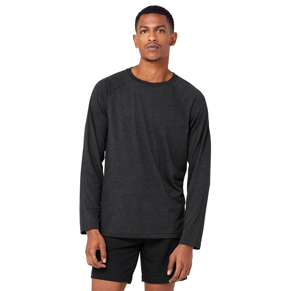 Alo Yoga Triumph Tee Long Sleeve Herren Schwarz | HTBMCX280