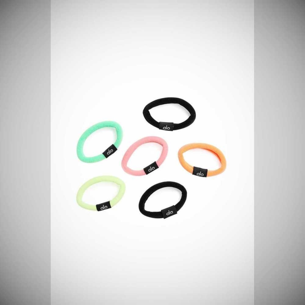 Alo Yoga Untangled Hair Tie 6-Pack Haargummi Damen Mehrfarbig | UONCHT590