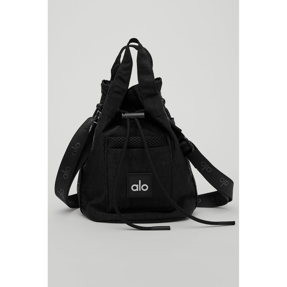 Alo Yoga Utility Cross Body Bucket Tasche Damen Schwarz | WXGVOJ058