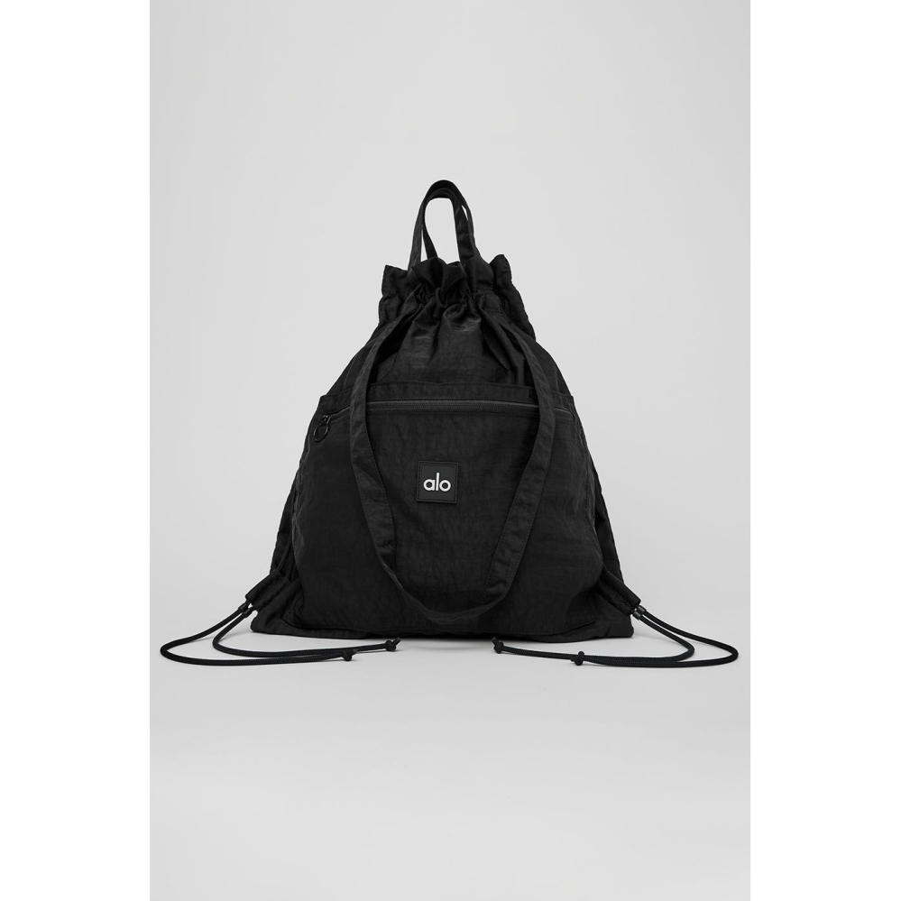 Alo Yoga Utility Tote Tasche Damen Schwarz | HQEAWV370