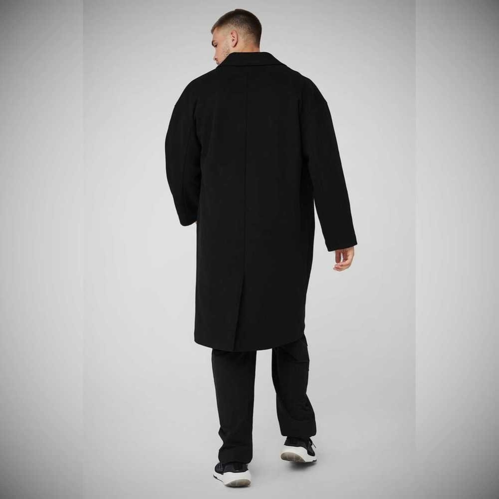 Alo Yoga VIP Blazer Trench Jacke Herren Schwarz | HXZYNK146