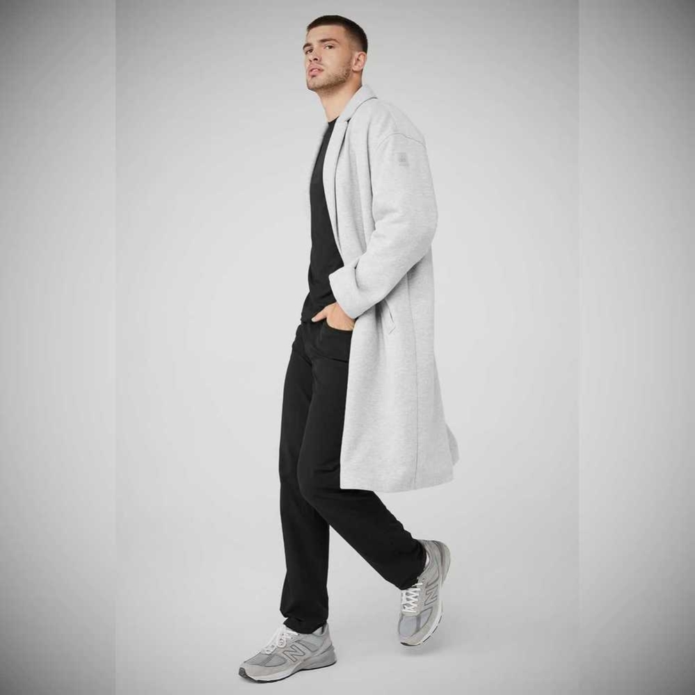 Alo Yoga VIP Blazer Trench Jacke Herren Grau | VGSFXB038